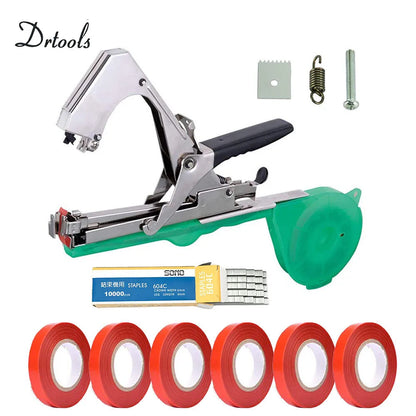 Dr tools Gartengeräte Strumpfband Pflanzen zweig Hand binden Binde maschine Hackfleisch Gemüse Tapener Bänder Hausgarten