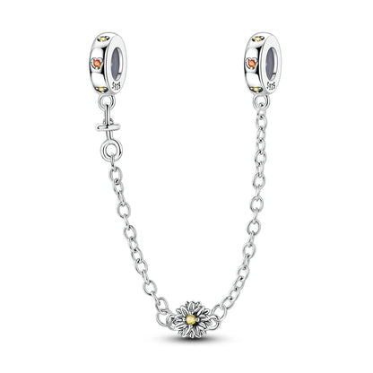 Sicherheitskette Libelle Schmetterling 925er Sterlingsilber Original Marienkäfer Kolibri Charm DIY Schmuckherstellung für Armband Armreif
