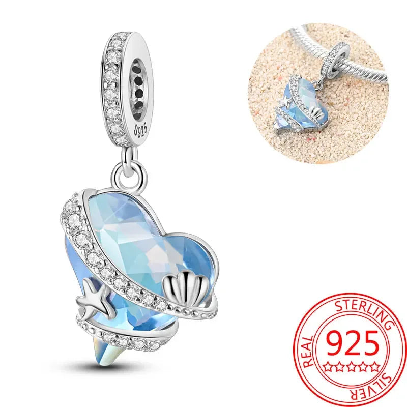Exquisiter kleiner Affe aus 925er-Sterlingsilber, umarmender roter Herz-Anhänger, passend für Armbänder, Halsketten, Party-Paarung mit handgefertigten Geschenken