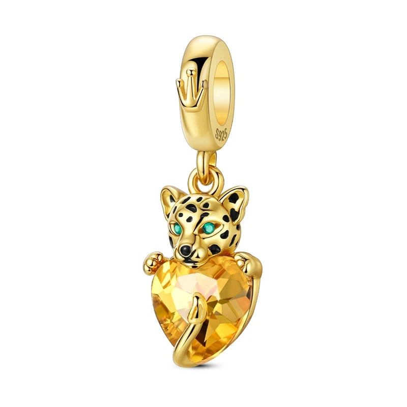 Charms-Perlen aus 925er-Sterlingsilber, Golden Retriever PuppyThe Whale, kann geöffnet und geschlossene Perlen, passend für DIY-Armbänder, edler Schmuck