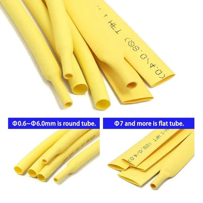 5 m, 2:1 Schrumpfschlauch, Durchmesser 0,6 mm ~ 50 mm, wasserdicht, zum Selbermachen, zum Ummanteln von Drähten und Kabeln, Reparatur ohne Kleber, Polyolefin-Schlauch
