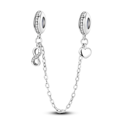 Silberverschluss, 925er-Sterlingsilber, CZ-Pflaster-Clip-Charms, Gänseblümchen-Perlen, Stopper, Sicherheitskette, passend für Original-Armreif, Schmuck-Clip