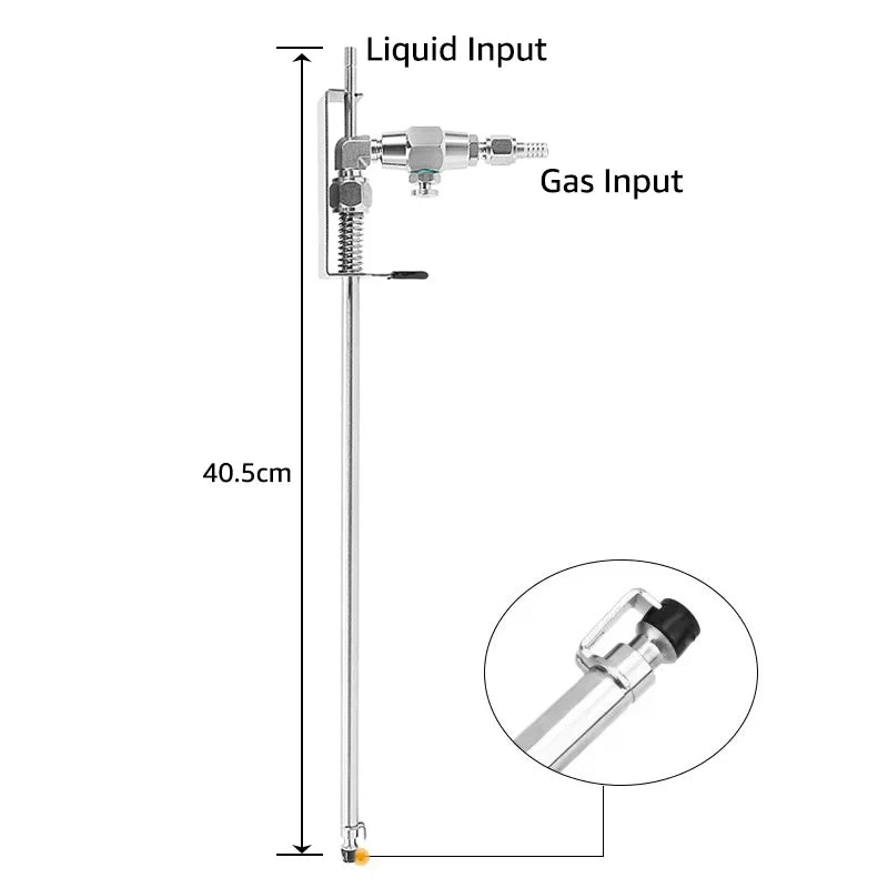 Edelstahl Flasche Füllstoff Bier Pistole, Homebrew Bier Fass Co2 Füllung Abfüllung Gerät Kohlensäure Kit, einhand Intuitive Bedienung