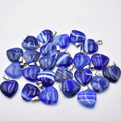 Großhandel 50 teile/los Mode 20mm herz naturstein amazonit charms anhänger für schmuck machen Kostenloser versand