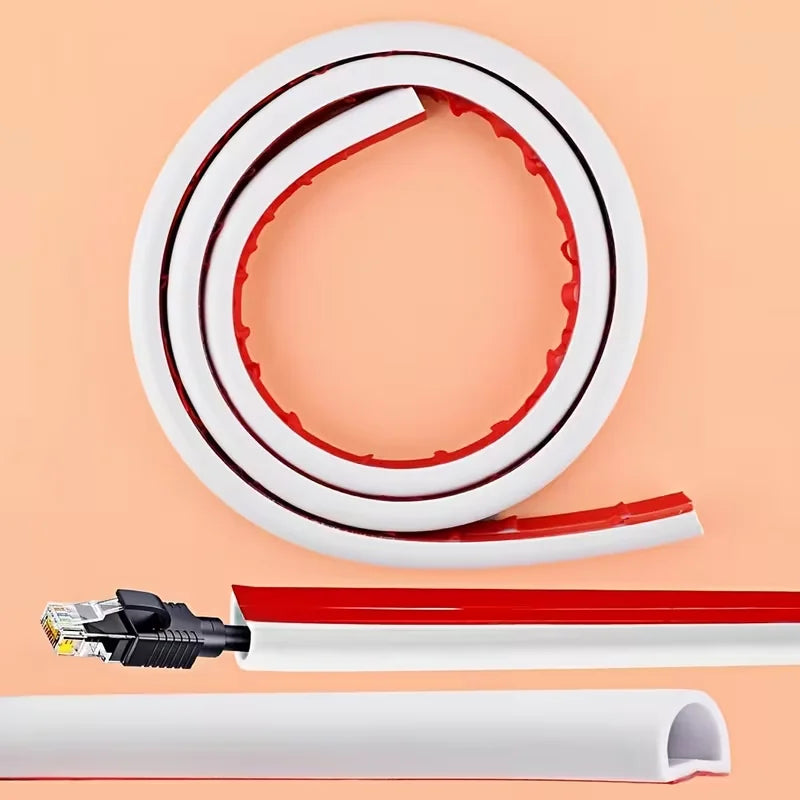 1 Stück 1/4/6/8m Kabelschutz Selbstklebender PVC-Kabelschutzstreifen Isolierungs-Kabelschutzabdeckung Verschleißfest