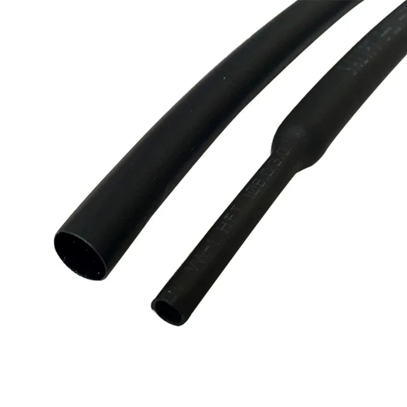 Fünf Meter/Lot DIY 2:1 schwarze Kabelhülse 1 mm 1,5 mm 2 mm 2,5 mm 3 mm 3,5 mm 4 mm 5 mm 6 mm Schrumpfschlauch
