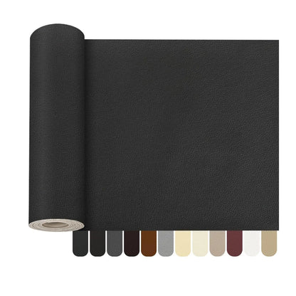 Selbstklebendes Erste-Hilfe-Patch für Möbel, Schuhe, Leder-Patch, DIY, schwarzes, selbstklebendes Leder-Reparaturband für Sofa, 50 x 137 cm