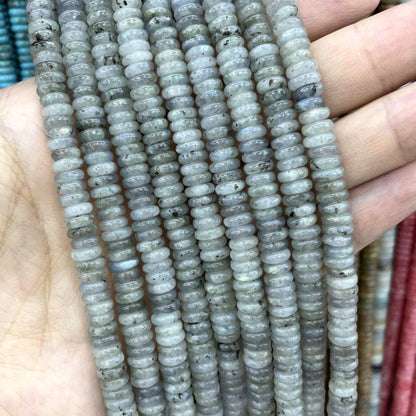 Naturstein Rondelle 2X6mm Türkise Quarz Jaspis Achate Flache Runde Spacer Perlen für Schmuckherstellung DIY Armband Zubehör