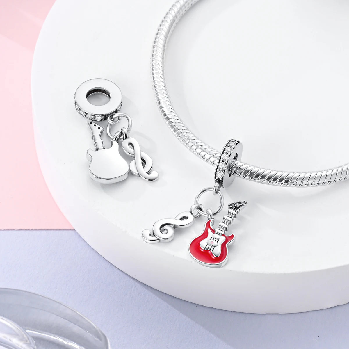 925er Silber vergoldete baumelnde Charms-Perlen für Original-Armbänder, DIY-Modeschmuckherstellung