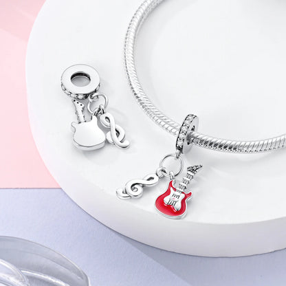 925er Silber vergoldete baumelnde Charms-Perlen für Original-Armbänder, DIY-Modeschmuckherstellung