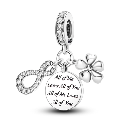 Charm-Perle aus 925er-Sterlingsilber, Mutter-Geschenk, Mutter, Liebe, glückliche Familie, baumelnd, passend für Original-Armreif, Halskette, DIY-Schmuck