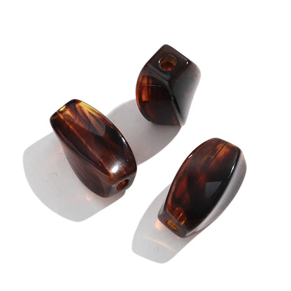 5 teile/los Bernstein Harz Acryl 23x34mm Unregelmäßige Geometrische Lose Perlen für DIY Anhänger Halskette Handwerk Schmuck Schlüsselbund zubehör