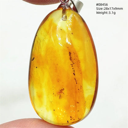 Natürlicher Bernstein-Anhänger Blumenförmiger Gelber Baltischer Bernstein Damen Herren Schmuck Reiki-Stein Burma AAAAAAA