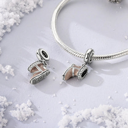 925 Silber Neue Weihnachten Weihnachtsmann Elch Schneemann Charms Perlen Fit Original Armbänder Party Geschenk DIY Schmuck für Frauen