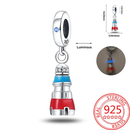 Kreativer Doppel-Charm aus 925er-Sterlingsilber, Eiffelturm, goldenes Herz, passend für DLY-Armbänder, Halsketten, Damen-Dating-Schmuck-Accessoires