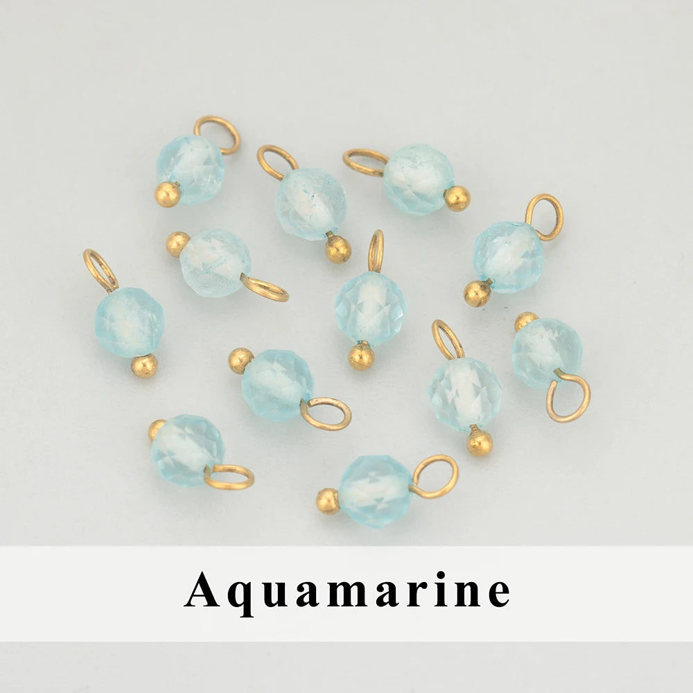 GUFEATHER, 20 Stück/Los, MH25, Schmuckzubehör, Edelstahl, Naturstein, Charms, handgefertigt, DIY-Anhänger, Schmuckherstellung