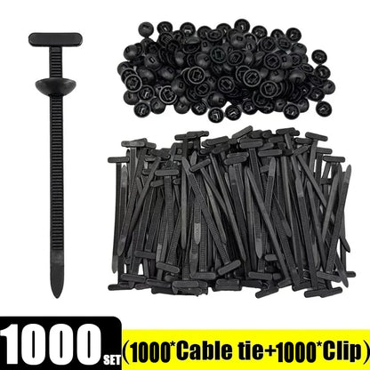 1000 Stück selbstsichernde Nylon-Kabelbinder, verstellbare Kabelbinder für Autoreparatur, Heimwerken, Zuhause, Büro, Gartenarbeit, Organisation von Drähten