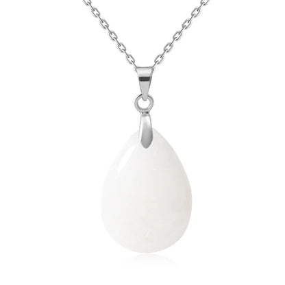 Naturstein Kristall Anhänger Teardrop Mode Halskette für DIY Halskette Ohrringe machen Schmuck Weihnachten Freundschaft Geschenk