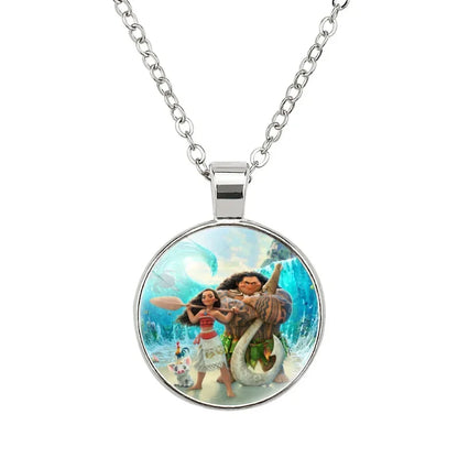 Moana Ocean Star Halsketten Neue Disney Anime Peripherie Halsband Mädchen Jungen Cosplay Halskette Mode Schmuck Kinder Klassisches Spielzeug Geschenk