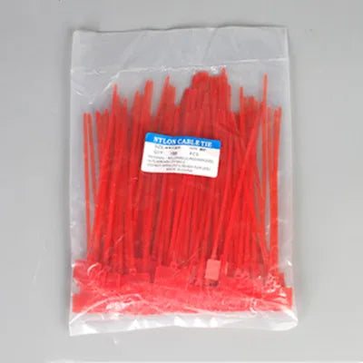 100 Stück Nylon-Krawattenanhänger, selbstsichernde Netzwerkkabel, Reißverschluss, Wickelschlaufe, Drahtbänder, Etikett, 3 x 100 mm, 4 x 150 mm, 4 x 200 mm