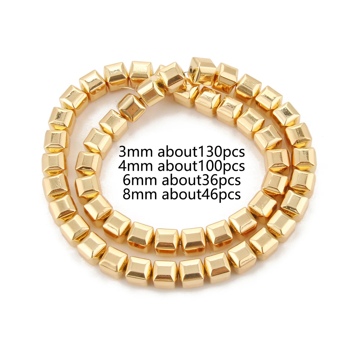 Natürliche 14k vergoldete Hämatitperlen unregelmäßige runde Herzwürfel Rondelle Spacer Perlen für Schmuckherstellung Diy Armband Halskette