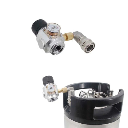 Homebrew Co2-Regler, 0–90 psi, 5/8–18UNF, Gewinde passend für 74 g Co2-Kartusche, tragbar, Mini, professionelle Qualität, schnelle Karbonisierung