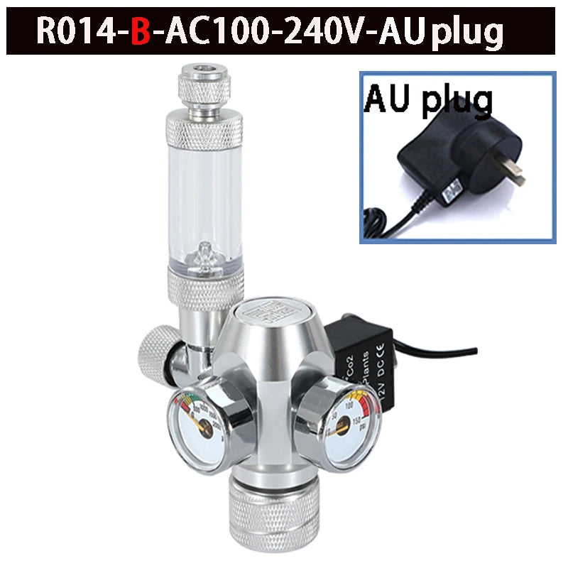 Neue DIY Aquarium CO2 Regler Elektromagnetische Ventil Blase Zähler CO2 Control System Aquarium CO2 Druckminderventil