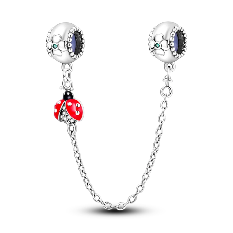 Silberverschluss, 925er-Sterlingsilber, CZ-Pflaster-Clip-Charms, Gänseblümchen-Perlen, Stopper, Sicherheitskette, passend für Original-Armreif, Schmuck-Clip