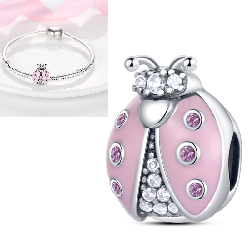 Charms aus 925er-Sterlingsilber, bunt, Sonnenblume, Hund, Jungen, Geschenkartikel, Schmetterling, Flugzeug, Erde, passend für Original-Anhänger, Schmuck, Make-up
