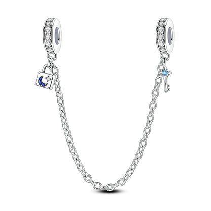 Sicherheitskette Libelle Schmetterling 925er Sterlingsilber Original Marienkäfer Kolibri Charm DIY Schmuckherstellung für Armband Armreif