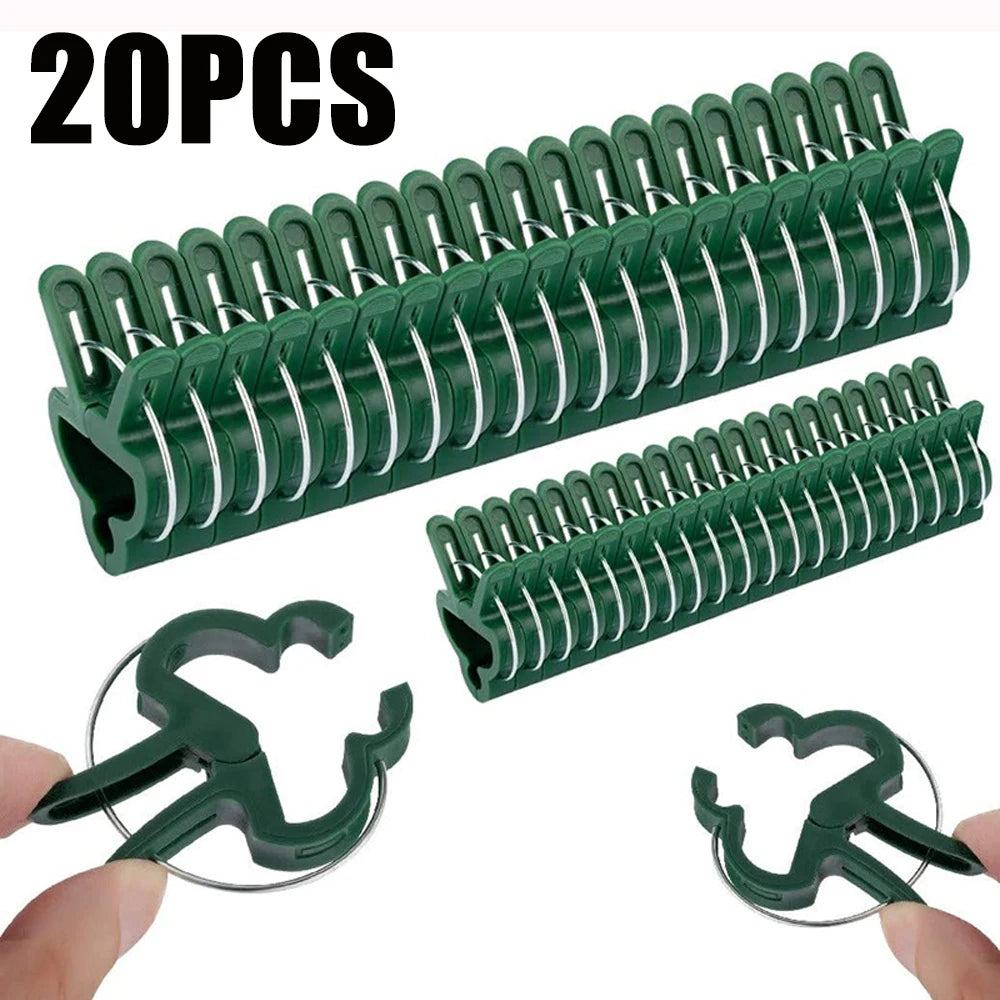 Rattan-Pflanzenstützclips Garten-Pflanzenclips Halter für Pflanzenstiele Mehrzweck-Pflanzenclips Robuste Gurkenclips Pflanzenstütze