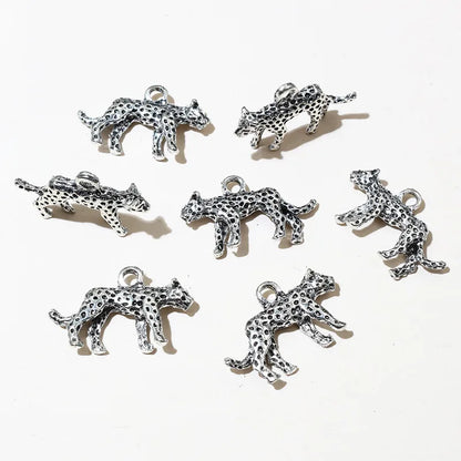 10 Stück 23x14x4mm Legierung Leopard Charms Anhänger DIY Schmuck Making Zubehör Erkenntnisse für Halskette Armband