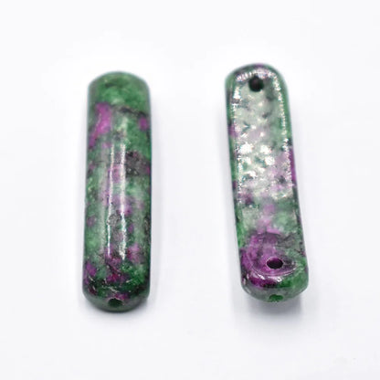Wholesale10pcs/lot Natürlicher Fluorit Stein Kristall Stecker Anhänger Mode Armband Halskette Zubehör für Schmuckherstellung