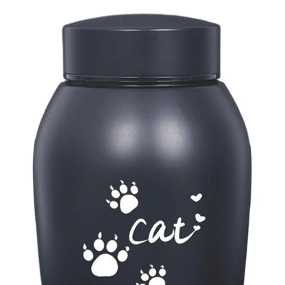 Dog Cat Ashes Stainless Steel Pet Urn Funeral Cremation Urn Pet Burial Memorial Keepsake Box Kitty Kitten