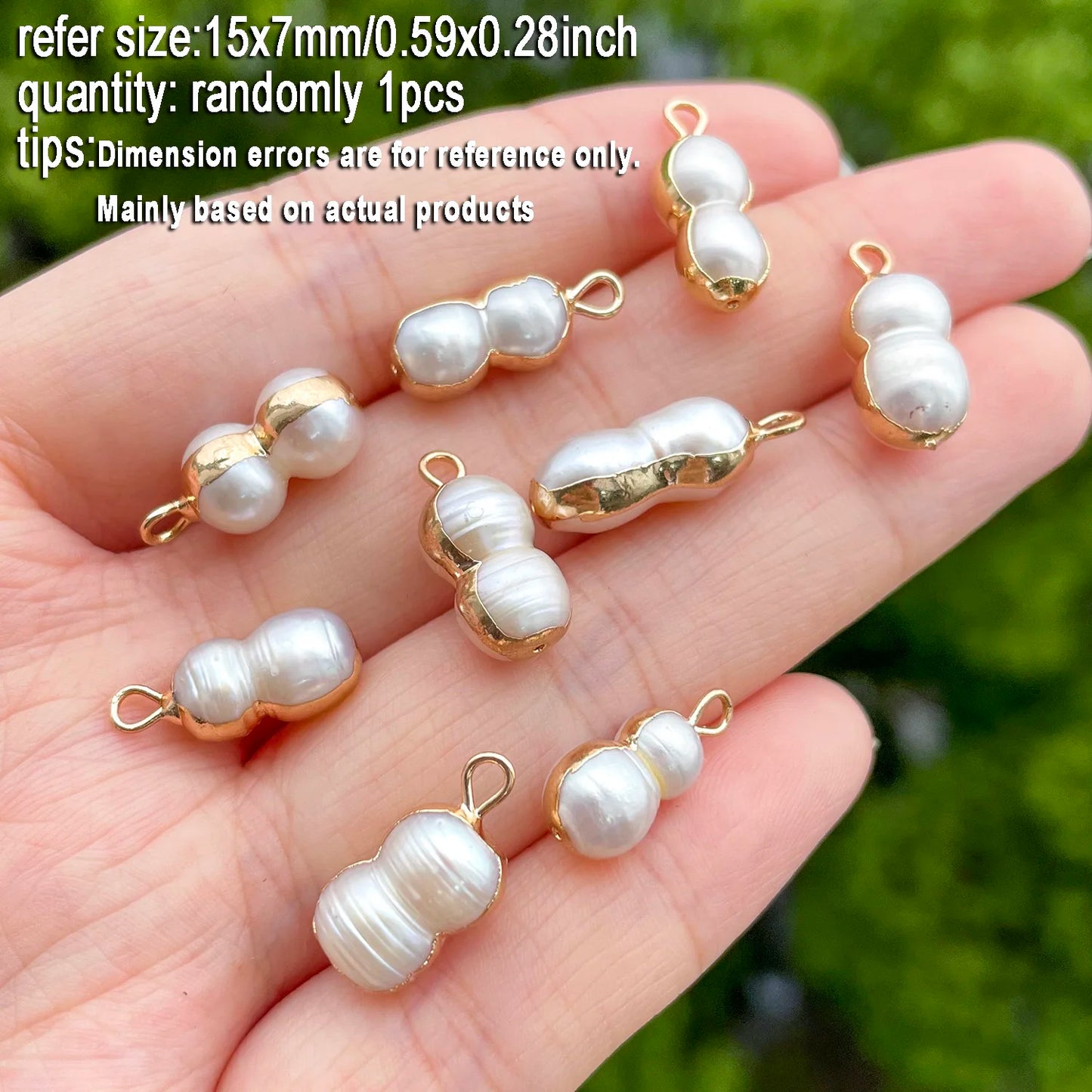 1 stücke Natürliche Süßwasser Perle Anhänger Exquisite Unregelmäßige Barock Geformt Für Schmuck Machen DIY Halskette Armband Zubehör