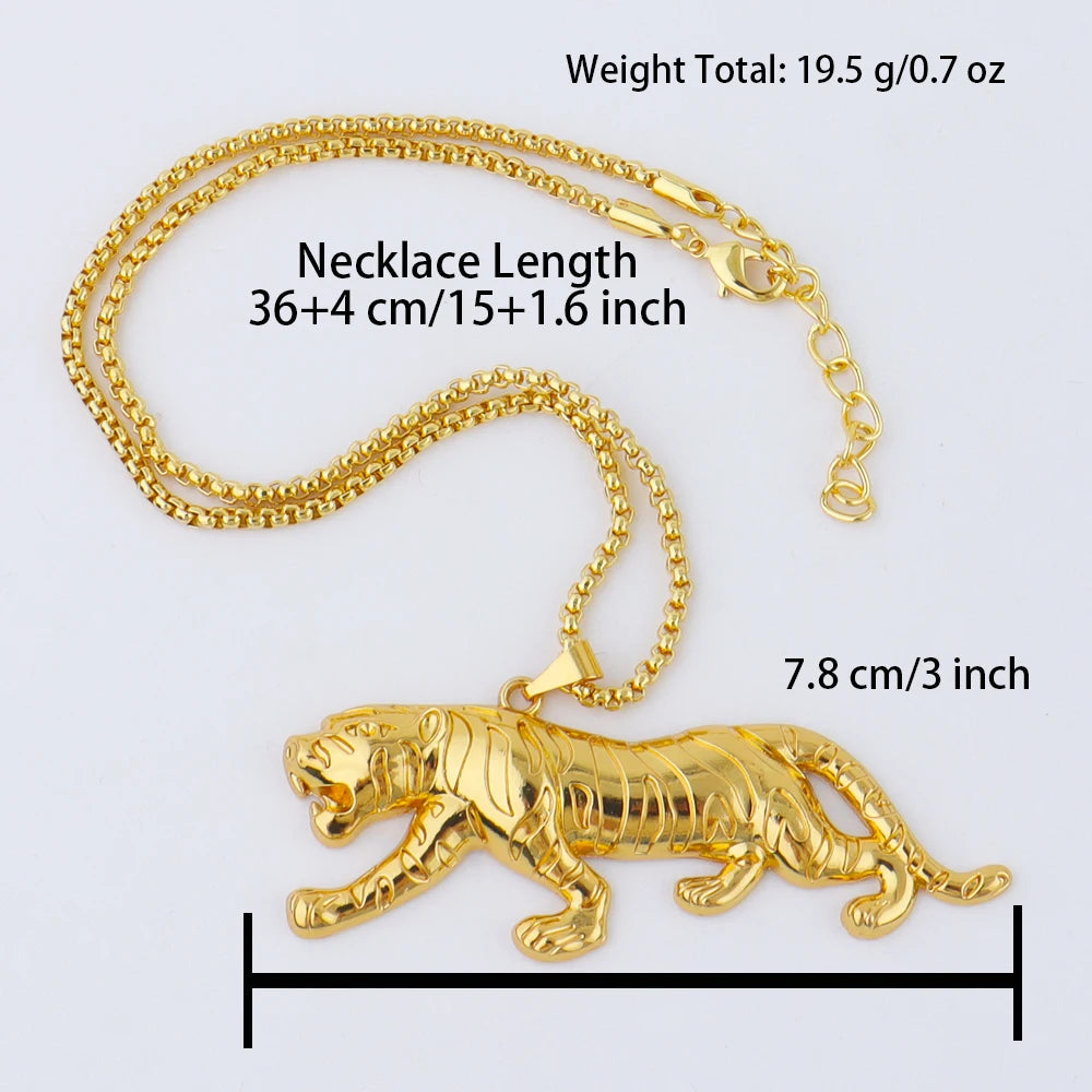 Hip-Hop-Punk-Stil Ketten für Männer, Vergoldeter Edelstahl-Anhänger, Exquisite Halskette, Klassisches Ideales Männergeschenk für den Alltag