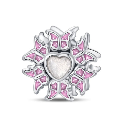 Glänzende Schmetterlingsanhänger aus 925er-Sterlingsilber mit flatternder Dunkelheit, passend für DIY-Armbänder, Halsketten, romantisches Geschenk, Paarung