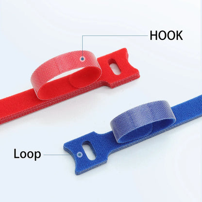 50 - 500 Stück Wiederverwendbare Kabelbinder 150mm Kunststoff Nylon Kabelbinder Nylon-Schlaufenverschluss Verstellbare Befestigungsbänder