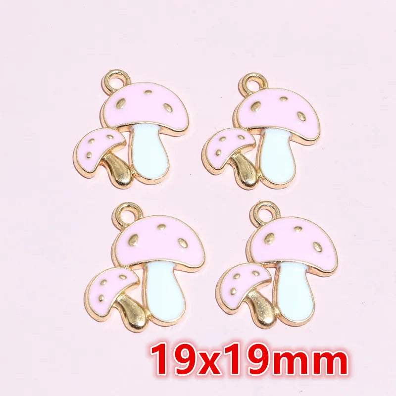 20 Stück 21x10mm Emaille Rose Blumen Anhänger Legierung Metall niedlich Blumen DIY Schmuck Herstellung Zubehör für Halsketten Ohrringe