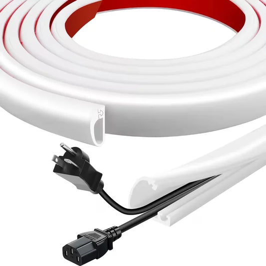 1 Stück 1/2/3/5 Meter Flexibler Bodenkabelkanal Selbstklebender Kabelkanal für Alle Kabel Internet-Kabelkanal Kabelmanagement