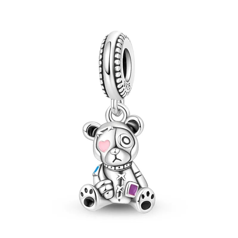 Heißer Verkauf 925er Sterlingsilber Kürbiskopfperlen & fliegende Hexe baumelnder Charm passend für Armband Halloween Anhänger Zubehör Geschenke