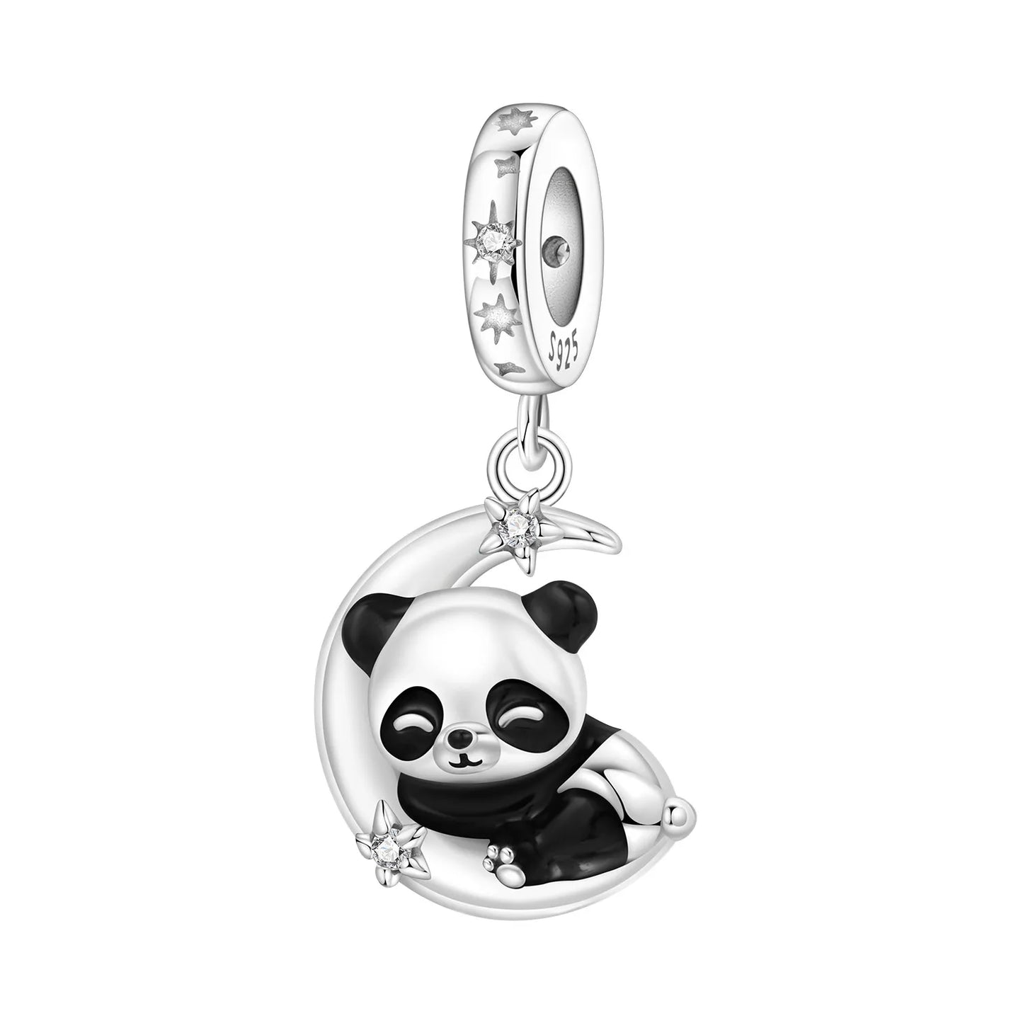 Exquisiter 925 Sterling Silber Panda Chamäleon Waschbär, Koi Welpen Tier-Anhänger Passend für DIY Armband Halskette Premium Party Geschenke