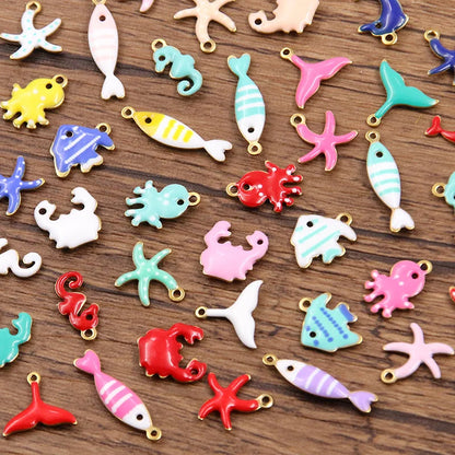 20 Stück 18x5mm Emaille gestreifte Fisch Charms Anhänger Edelstahl DIY Schmuckherstellung Zubehör für Ohrringe Halskette Schlüsselanhänger