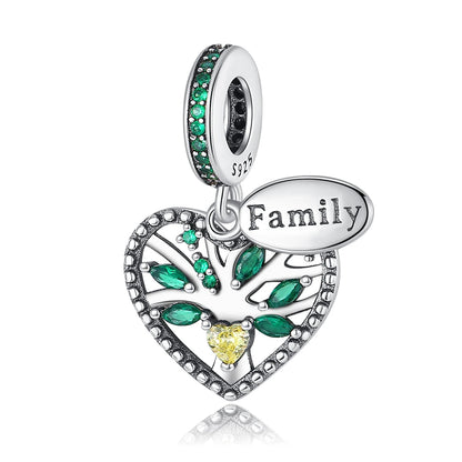 Niedlicher Raupenperlen aus 925er-Sterlingsilber, Schnecke und Bienen, vierblättriges Kleeblatt, baumelnder Charm, passend für Armbänder, bunte Anhänger-Geschenke