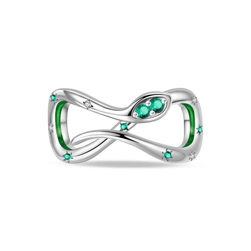 Romantische Schleifenperlen aus 925er-Sterlingsilber und herzförmiger, unendlicher baumelnder Charm, passend für Armbänder, schöne Schmuck-Accessoires, Geschenke