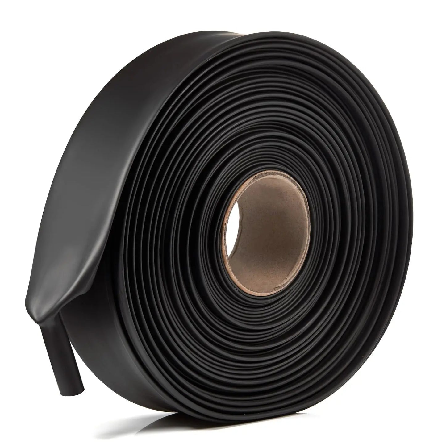 Eine Rolle mit 3:1-Verhältnis, Schrumpfschlauch Φ1,6 mm bis Φ50 m, doppelwandiges, mit Kleber ausgekleidetes, schrumpfbares Drahtwickelrohr, wasserdicht, Schwarz