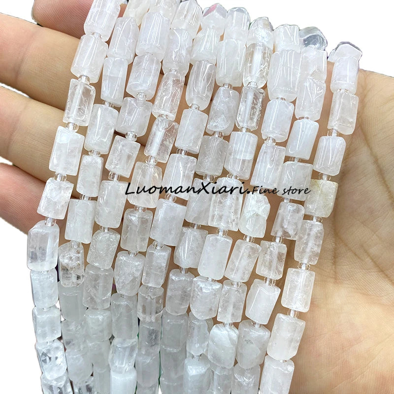 8x12mm Naturstein Grüner Malachit Unregelmäßiger Zylinder Lose Distanzperlen für Schmuckherstellung Diy Armband Charms Zubehör