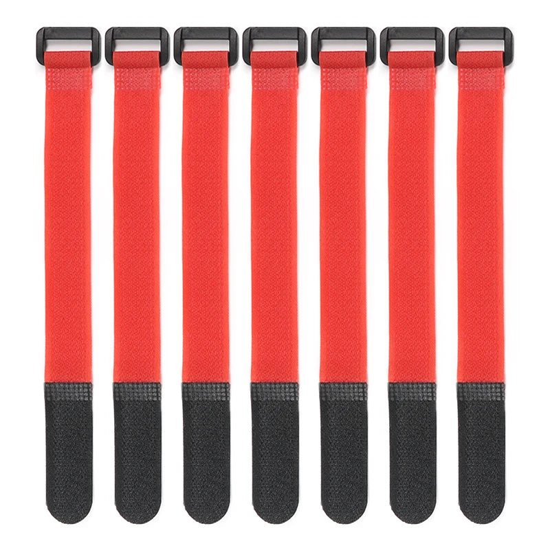 20 Stück wiederverwendbare Nylon-Kabelbinder mit Schnallenverschluss, selbstklebende Klettverschlüsse, Kunststoffbündelgurte, Befestigungsbänder, Kabelorganisator