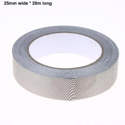Elektrisches Klebeband, doppelt leitfähiges Gewebeklebeband, 20 m, 5–50 mm Breite, einseitiges Klebeband zur EMI-Abschirmung für Laptops, Mobiltelefone, LCD-Bildschirme