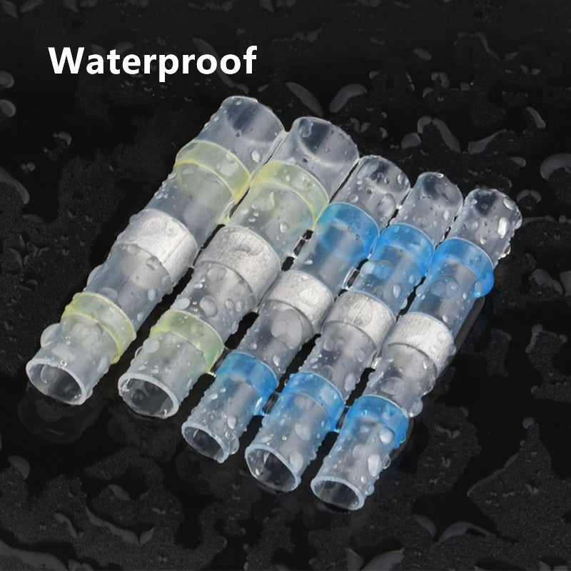 Wasserdichtes Schrumpfschlauch-Set, isolierte elektrische Kabelverbinder, Stoßspleiß, Löten, elektrische Anschlussdose mit Löten